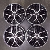 【4枚セット】【中古】Verthandi YH-MS30V 17x7.0 38 114.3x5 BK/P