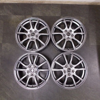 【4枚セット】【中古】Verthandi PW-S10 17x7.0 53 114.3x5 MGRAY