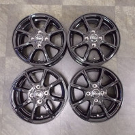 【4枚セット】【中古】Verthandi PW-S8 14x4.5 45 100x4 BLACK