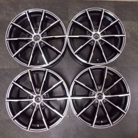 【4枚セット】【中古】LuxalesPW-X2 17x7.0 38 114.3x5BK&P/MILLING