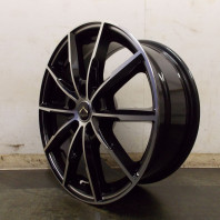 【4枚セット】【中古】LuxalesPW-X2 17x7.0 38 114.3x5BK&P/MILLING