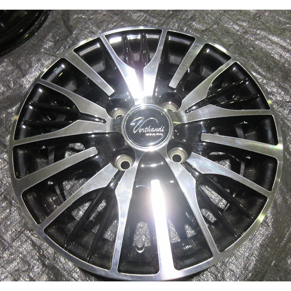 Verthandi YH-S25V 15インチ PCD100 6J 2本 ② 4枚セット】【ｱｳﾄﾚｯﾄ】Verthandi YH-S25 13x4.0 35 100x4 BK/P