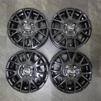 【4枚セット】【ｱｳﾄﾚｯﾄ】Verthandi YH-M7V 14x5.5 38 100x4 BLACK
