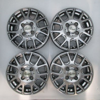 【4枚セット】【ｱｳﾄﾚｯﾄ】Verthandi YH-M7V 13x4.0 43 100x4 MGRAY
