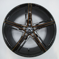 【4枚セット】【ｱｳﾄﾚｯﾄ】LUXALES PW-V1 19x8.5 45 114.3x5 BK/G.M