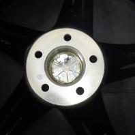 【ｱｳﾄﾚｯﾄ】LUXALES PW‐V1 19x8.5 38 114.3x5 BK&P/GM